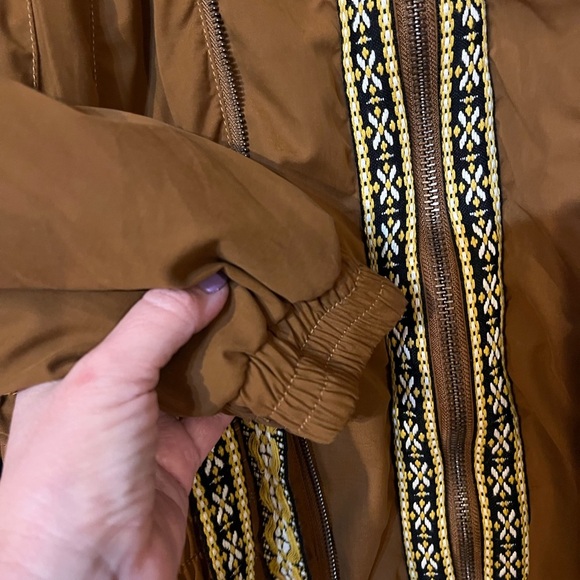 Free People Double Zipper 3/4 Length Jacket Sz S - Picture 6 of 14